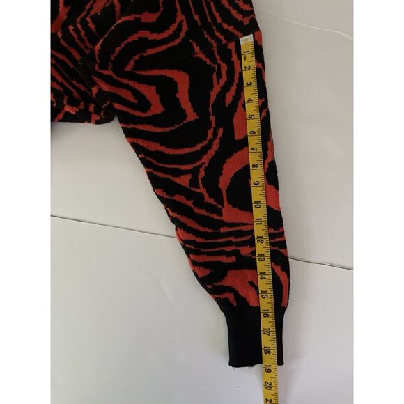 VTG Escada By Margaretha Ley Sweater Women 42 (US M/L) Red Black Wool Germany - Picture 7 of 10